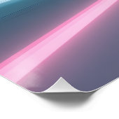 Retro Neon Tunnel Speed Car Art ポスター (コーナー)