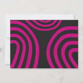 Retro Neon Typography Photo Graduate Announcement 招待状 (裏面)