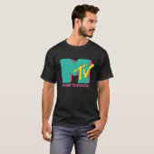Retro Neon Vibes Logo – 80s Aesthetic Desi T-Shirt Tシャツ (正面フル)