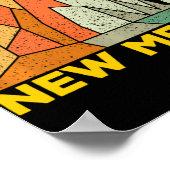 Retro New Mexico Gift For People From New Mexico L ポスター (角)