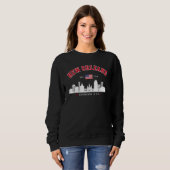 Retro New Orleans City Skyline Sweatshirt スウェットシャツ (正面フル)