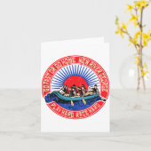 Retro New River George Rafting  カード (黄色い花)