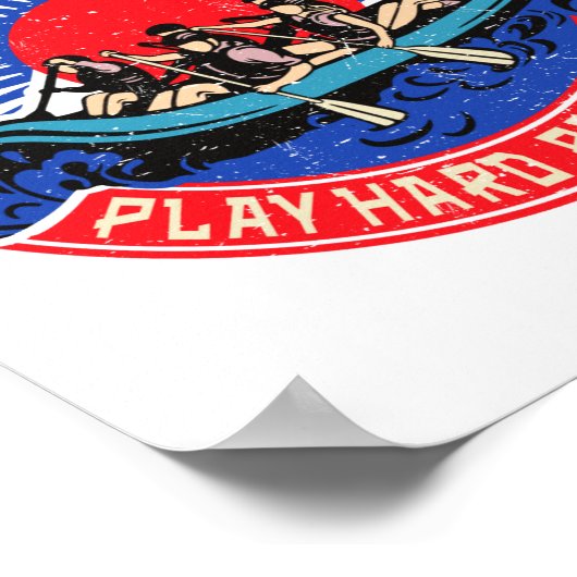 Retro New River George Rafting _1  ポスター (角)