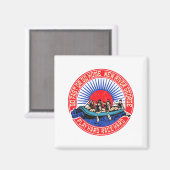 Retro New River George Rafting _1 マグネット (正面/裏面)