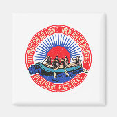 Retro New River George Rafting _1 マグネット (正面)