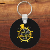 Retro New Year Trip Cruise Matching Family Vacatio キーホルダー (正面)