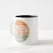 retro nicht alt, kassenttenplayer ツートーンマグカップ (正面左)