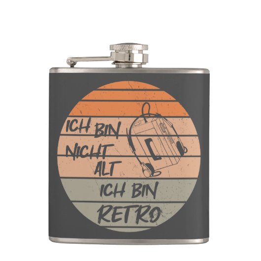 retro nicht alt, kassenttenplayer フラスク (正面)