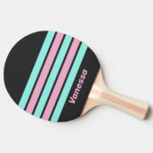 Retro Night Prism Across Striping with Name 卓球ラケット (横)