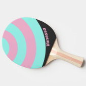 Retro Night Prism Circle Stripe with Name 卓球ラケット (横)