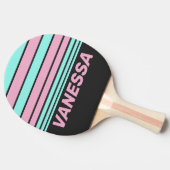 Retro Night Prism Horizon Striping with Name 卓球ラケット (横)