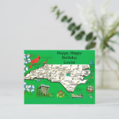 Retro North Carolina Occasion Postcard ポストカード (スタンド正面)