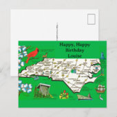 Retro North Carolina Occasion Postcard ポストカード (正面/裏面)