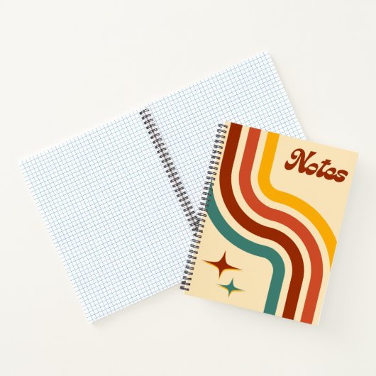 Retro Notes Spiral Notebook ノートブック (内部)