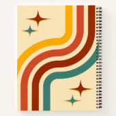 Retro Notes Spiral Notebook ノートブック (裏面)