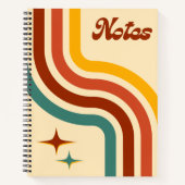 Retro Notes Spiral Notebook ノートブック (正面)
