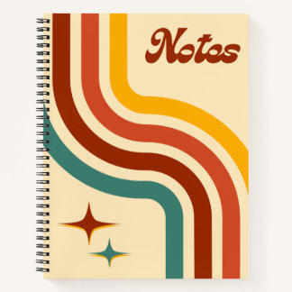 Retro Notes Spiral Notebook ノートブック