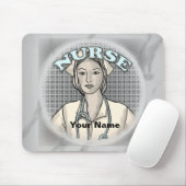 Retro nurse マウスパッド (マウス)