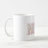 Retro Nurse Valentine , Faux Yarn Heart Coquette コーヒーマグカップ (左)