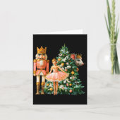 Retro Nutcracker Ballet Nk Christmas Xmas Vibes Wo カード (正面)