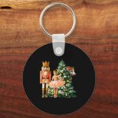 Retro Nutcracker Ballet Nk Christmas Xmas Vibes Wo キーホルダー (正面)