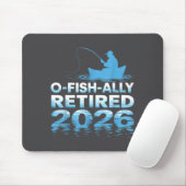 Retro O-fish-ally Retired 2026 Fisherman Fishing R マウスパッド (マウス)