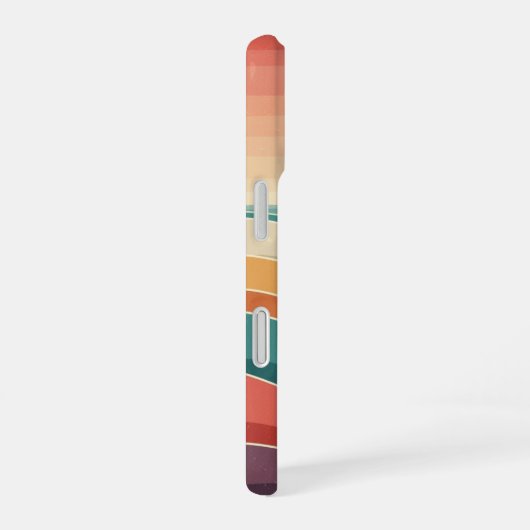 Retro Ocean Layers iPhone 16ケース (右側面)