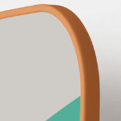 Retro Ocean Rainbow Across Striping with Name ピックルボールラケット (左詳細)