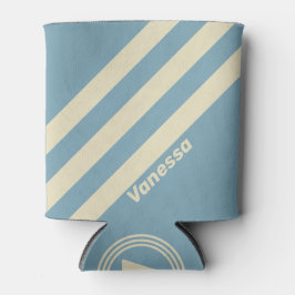 Retro Ocean Three Stripes with Name 缶クーラー