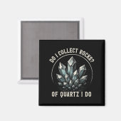 Retro Of Quartz I Do Rock Collector Geode Hunter G マグネット (正面/裏面)