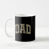 Retro Old Camo Dad Camouflage Fathers Day  コーヒーマグカップ (左)
