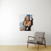 Retro Old Hollywood Beautiful Blonde Woman タペストリー (インサイチュ)