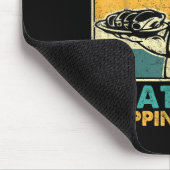 Retro Old Row Smoking Meats And Clapping Cheeks Fu マウスパッド (コーナー)