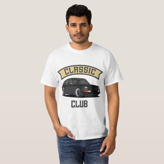 Retro Oldschool Tuning & Gaming Oldtimer Enthusias Tシャツ (正面フル)