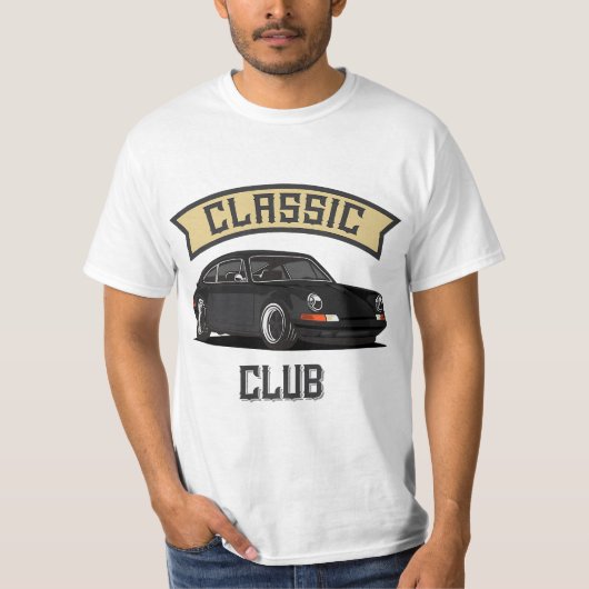 Retro Oldschool Tuning & Gaming Oldtimer Enthusias Tシャツ (正面)