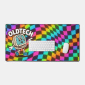 Retro OldTech Cartoon XXL Desk Mat デスクマット (キーボード&マウス)