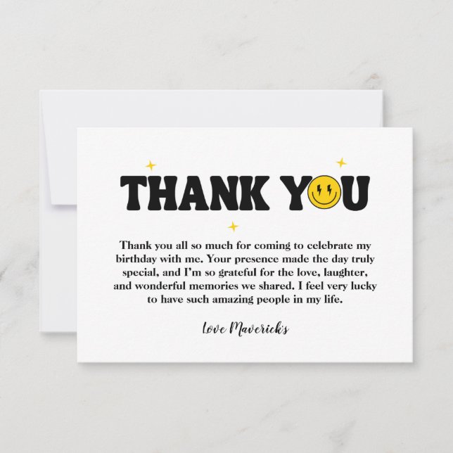 Retro One Happy Dude Smile Face Boy 1st Birthday (正面)