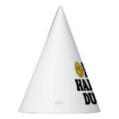 Retro One Happy Dude Smile Face Boy 1st Birthday パーティーハット (左)