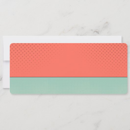 Retro one rocks, music player 1st birthday  招待状 (裏面)