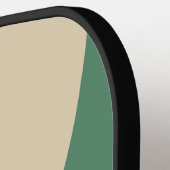 Retro Orange Circle Stripe with Name ピックルボールラケット (左詳細)