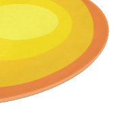 Retro Orange Circles カッティングボード (角)