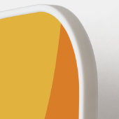 Retro Orange Groove Circle Strip with Name ピックルボールラケット (左詳細)