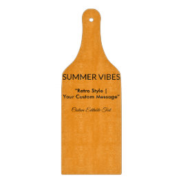 Retro Orange Texture – Summer Vibes Art カッティングボード