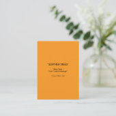 Retro Orange Texture – Summer Vibes Art コーリングカード (スタンド正面)
