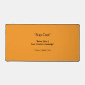 Retro Orange Texture – Summer Vibes Art デスクマット (正面)
