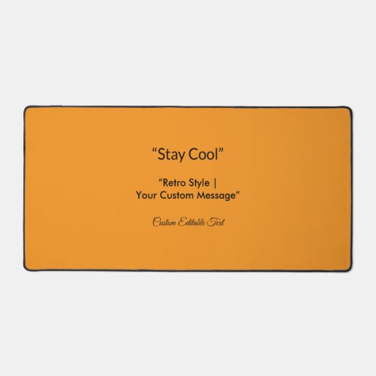 Retro Orange Texture – Summer Vibes Art デスクマット (正面)