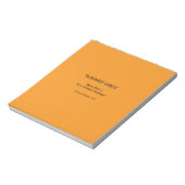 Retro Orange Texture – Summer Vibes Art ノートパッド (回転)