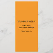 Retro Orange Texture – Summer Vibes Art メニュー (正面)