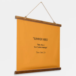 Retro Orange Texture – Summer Vibes Art 吊り下げ型タペストリー