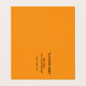 Retro Orange Texture – Summer Vibes Art 名刺 (外部フラット)